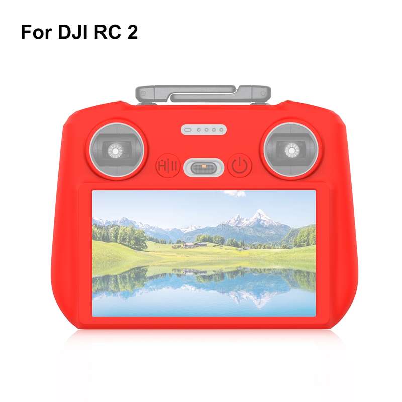 For DJI Mini 4 Pro / Air 3 Remote Control / DJI RC 2 with Screen PULUZ Silicone Protective Case (Gre