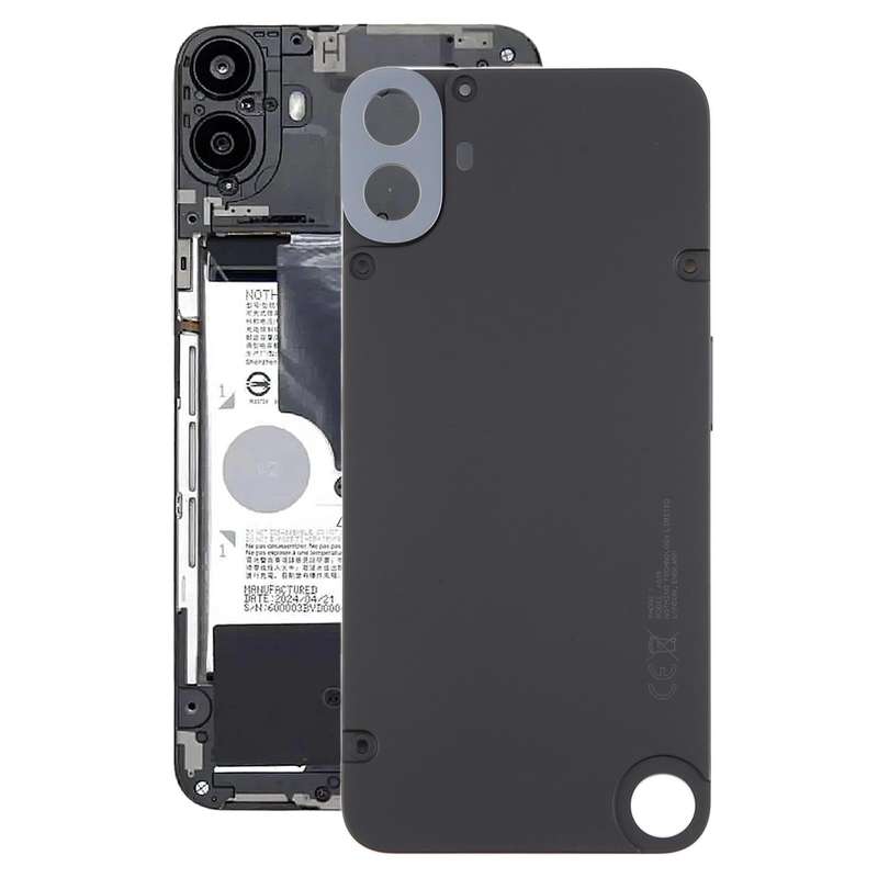 For Nothing CMF Phone 1 Original Back Cover with Camera Lens Cover(Black)