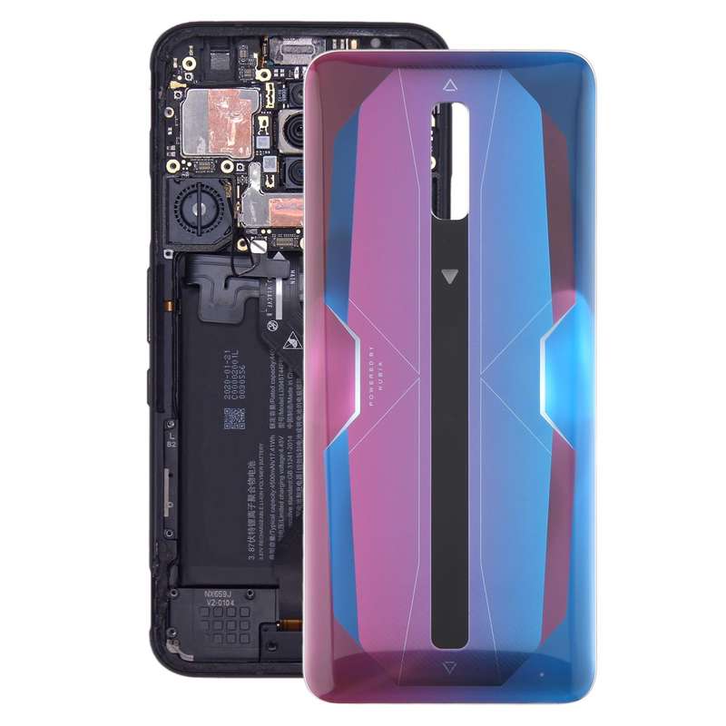 For ZTE nubia RedMagic 6 NX669J Glass Battery Back Cover(Aurora)