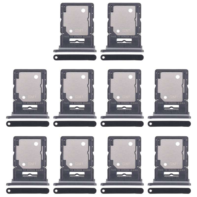 For Xiaomi Redmi Note 14 5G 10pcs Original SIM + SIM / Micro SD Card Tray (Dark Green)
