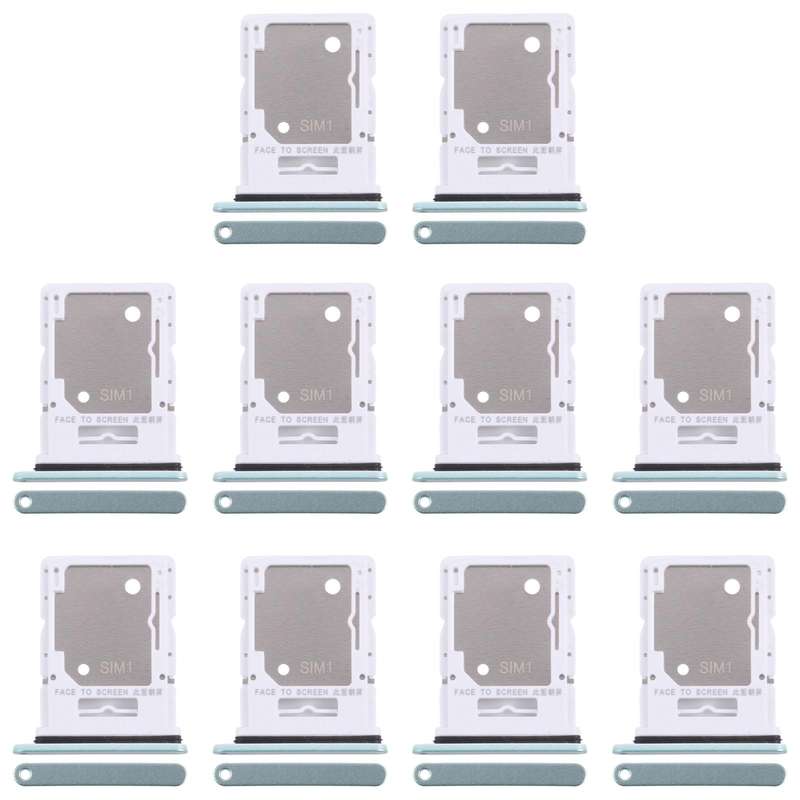 For Xiaomi Redmi Note 14 5G 10pcs Original SIM + SIM / Micro SD Card Tray (Dark Green)