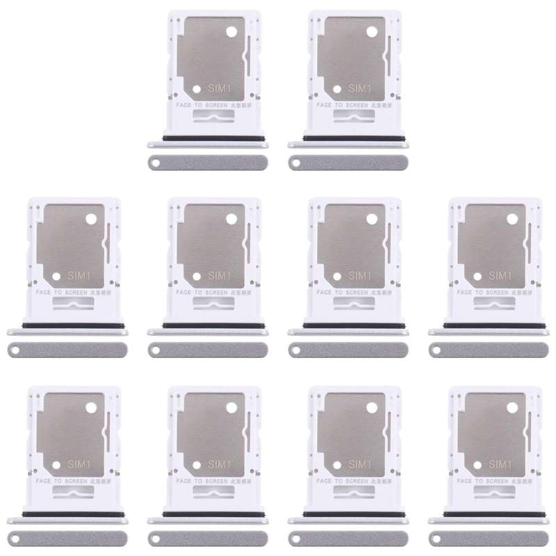 For Xiaomi Redmi Note 14 5G 10pcs Original SIM + SIM / Micro SD Card Tray (Dark Green)