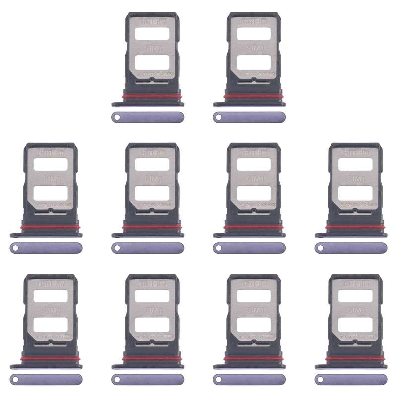 For Xiaomi Poco F7 10pcs Original SIM Card Tray + SIM Card Tray (Purple)