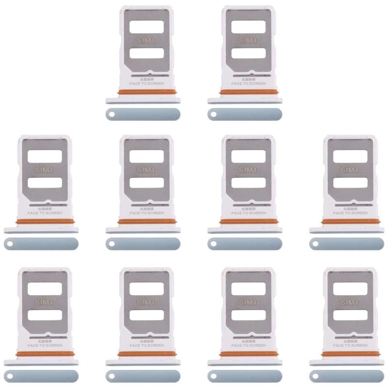 For Xiaomi Redmi Note 14 Pro+ 5G 10pcs Original SIM Card Tray + SIM Card Tray (Black)