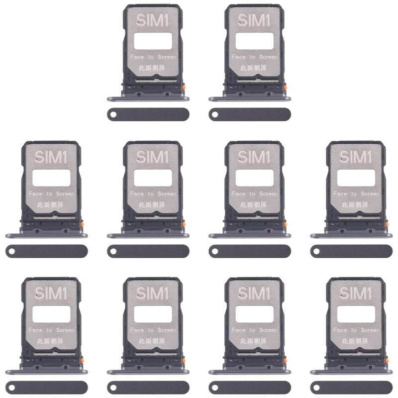 For Xiaomi Poco F7 Pro 10pcs Original SIM Card Tray + SIM Card Tray (Gold)