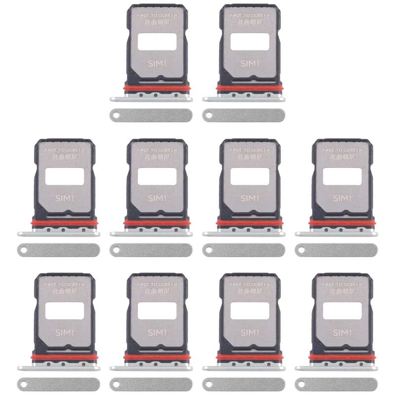 For Xiaomi Poco F7 Pro 10pcs Original SIM Card Tray + SIM Card Tray (Gold)