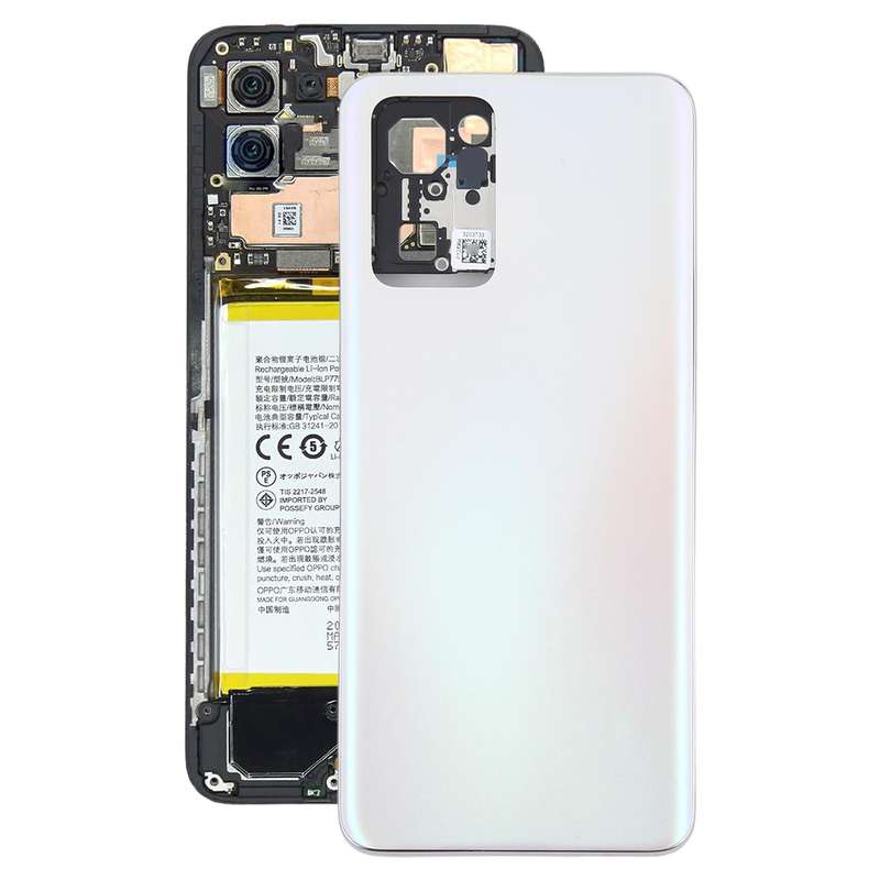 For OPPO Reno7 5G CPH2371 Battery Back Cover with Middle Frame(Gold)