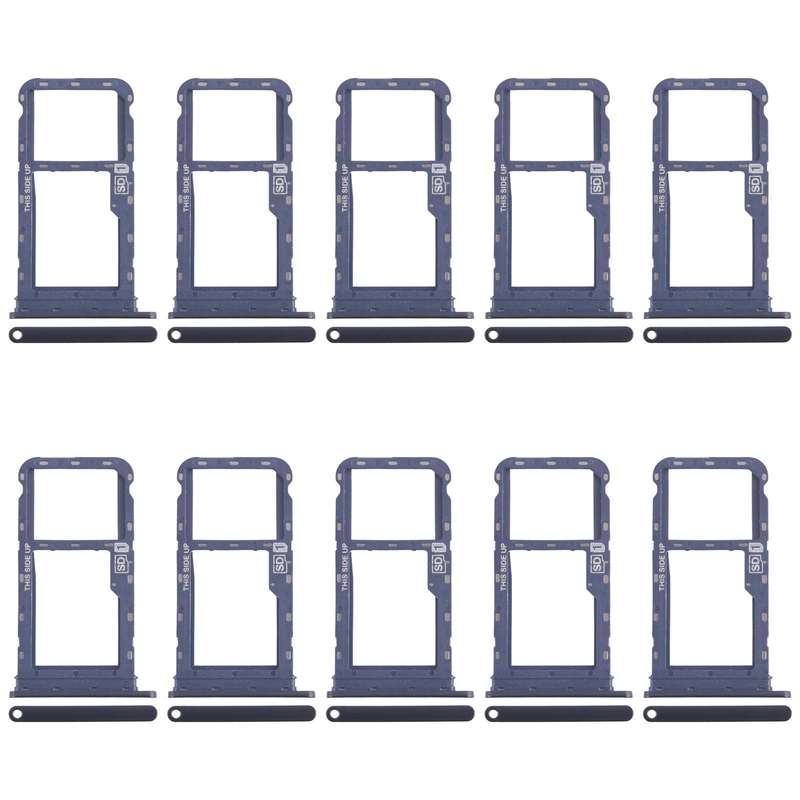 For Motorola Moto G60s XT2133-2 XT2133-1 10pcs Original SIM + Micro SD Card Tray (Blue)