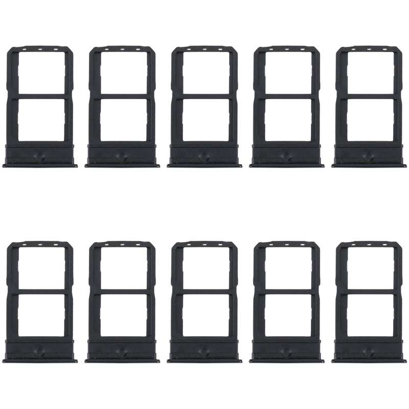 For vivo iQOO Neo5 Lite V2118A 10pcs Original SIM Card Tray + SIM Card Tray (Black)