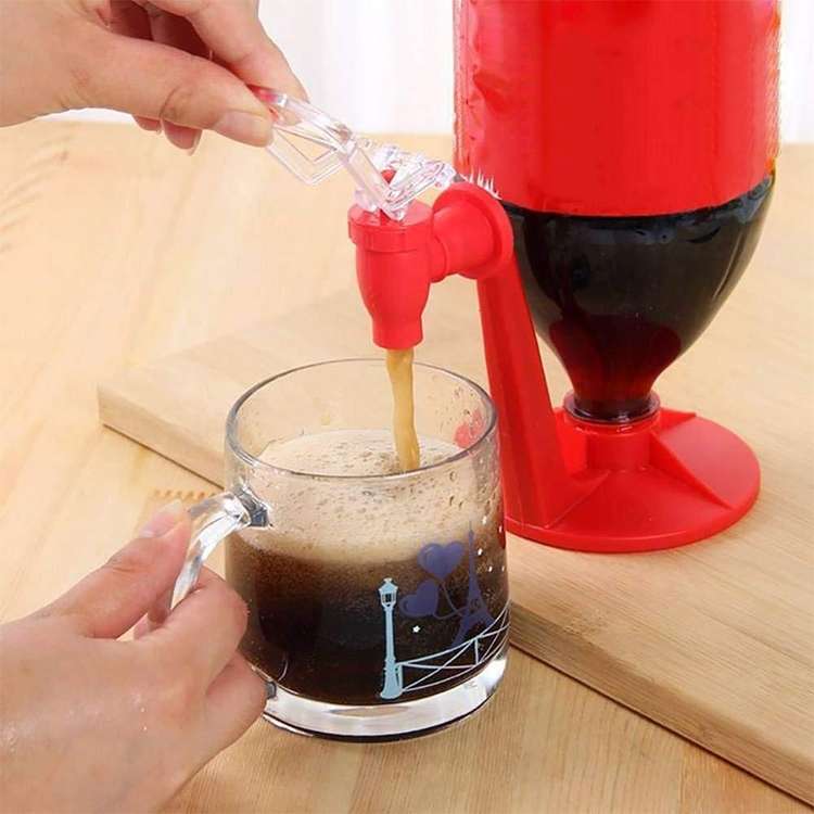 Refrigerator Fizz Saver Dispenser(Red)