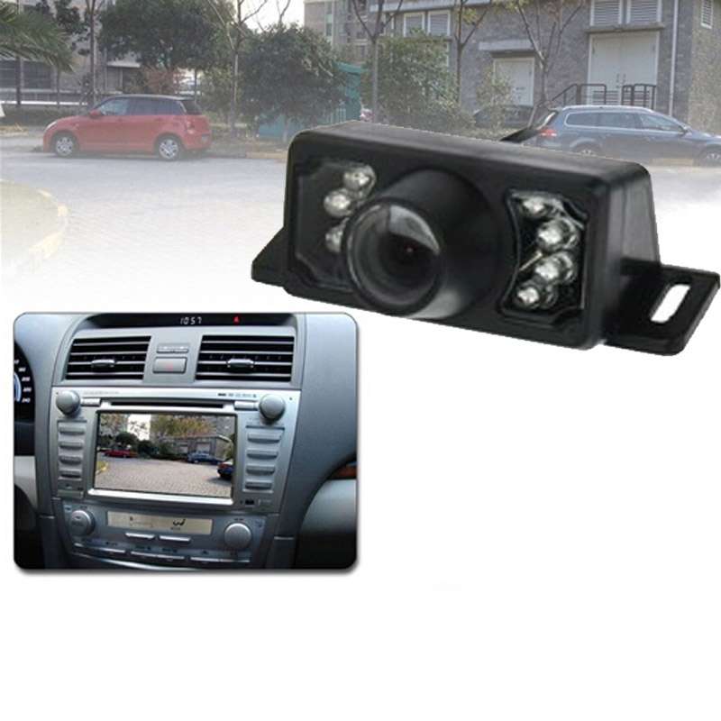 7 LED IR Infrared Waterproof Night Vision Wired Short Lens DVD Rear View, With Scaleplate , Support