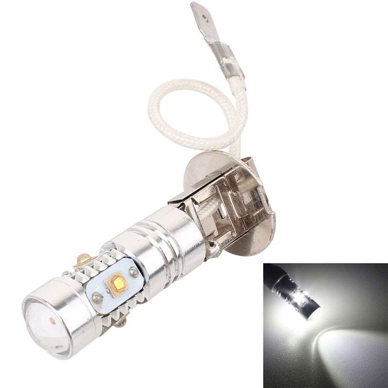H3 25W 1250LM 6500K White Light 5 XT-E LED Car Foglight , Constant Current , DC12-24V ( Silver + Yel