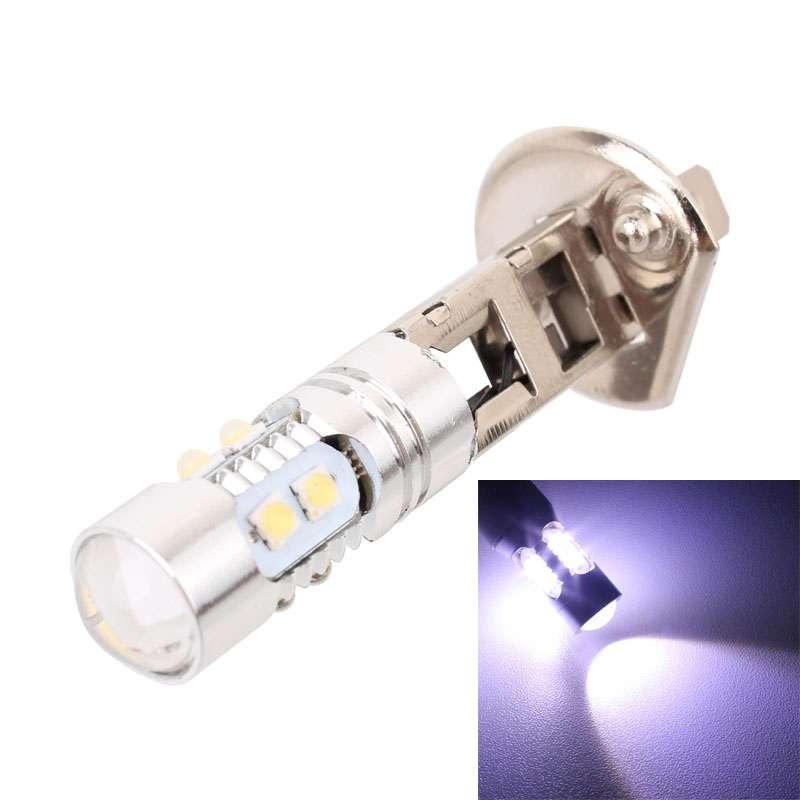 H1 50W 600LM 5500K White Light 10 SMD-2828-LEDs Car Foglight , Constant Current , DC12-24V(White Li