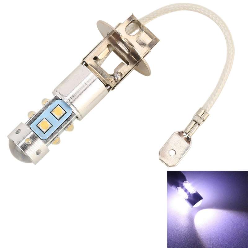 H3 50W 600LM 5500K White Light 10 SMD-2828-LEDs Car Foglight , Constant Current , DC12-24V(White Li