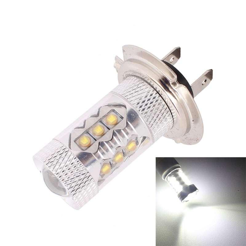 H7 80W 800LM 6500K White Light 16-3535-LEDs Car Foglight , Constant Current , DC12-24V(White Light)