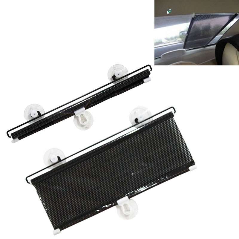 Retractable Car Window Sun Shade for Automobile Back Windshield, Size: 125cm x 45cm, Random Color De