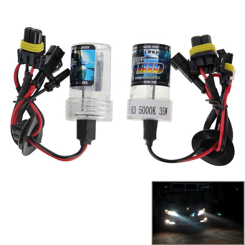 DC12V 35W H3 HID Xenon Light Single Beam Super Vision Waterproof Head Lamp, Color Temperature: 6000K
