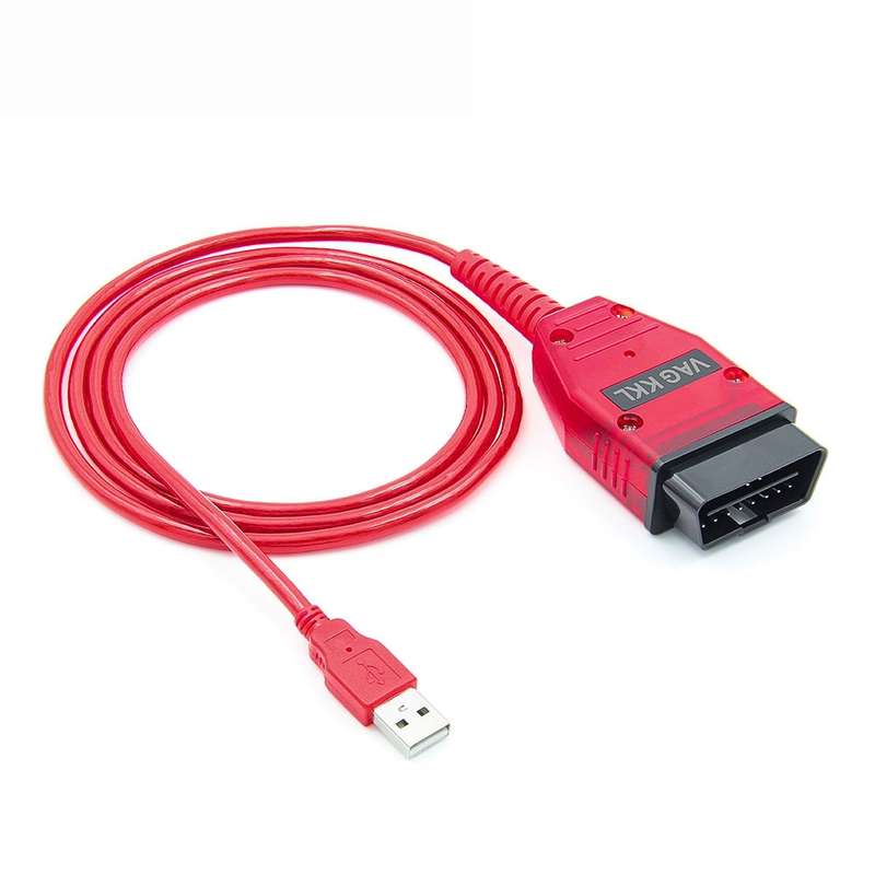 USB 2.0 Diagnostic Cable KKL VAG-COM for VW / Audi 409.1(Red)