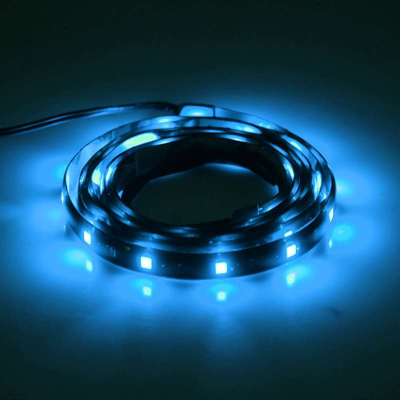 10 PCS 30cm 15 LED Waterproof Flexible Car Strip Light, DC 12V(Ice Blue Light)