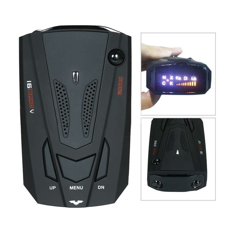 V7 Car Anti-Police Radar Detector 360 Protection Defense Laser Detection, Built-in Russian & English