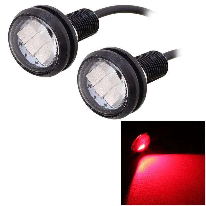2 PCS MZ 22.5mm 1.5W 150LM Green Light 3 LED SMD 5630 Spotlight Eagle Eye Light Daytime Running Ligh