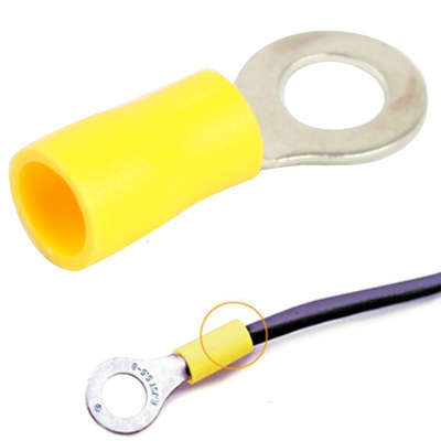 100pcs RV5.5-5.0mm DIY Ring Terminals, Cable size: 2-3mm2 (100pcs in one packaging, the price is for