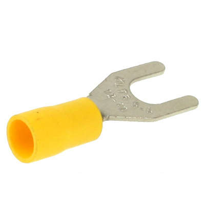 100pcs SV5.5-6.0mm DIY Spade Terminal Connectors, Cable size: 2-3mm2 (100pcs in one packaging, the p