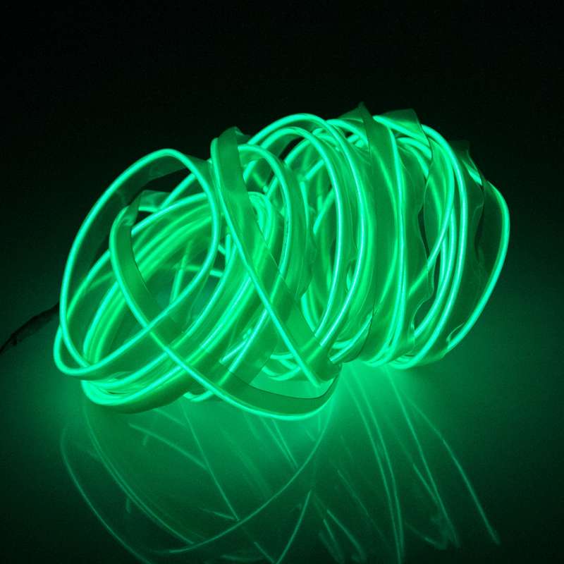 EL Cold Yellow Light Waterproof Flat Flexible Car Strip Light with Driver for Car Decoration, Length