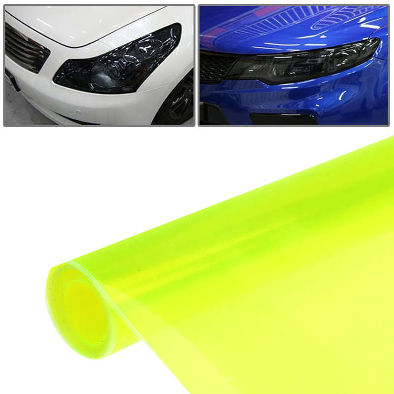 Protective Decoration Car Light Membrane /Lamp Sticker, Size: 100cm(L) x 40cm(W) (Green)