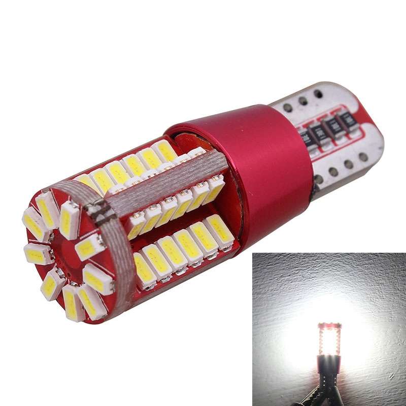 2 PCS T10 5W 285LM Ice Blue Light 57 SMD 4014 LED Error-Free Canbus Car Clearance Lights Lamp, DC 12