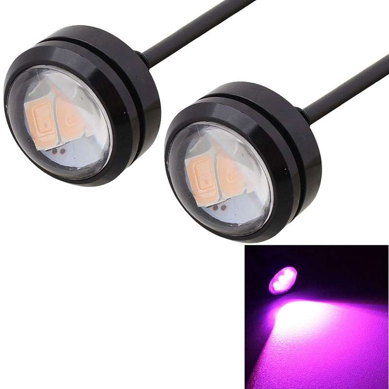 2 PCS 22.5mm 1.5W 150LM Blue Light 3 LED SMD 5630 Spotlight Eagle Eye Light Daytime Running Light fo