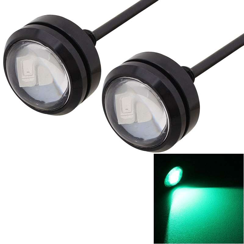 2 PCS 22.5mm 1.5W 150LM Blue Light 3 LED SMD 5630 Spotlight Eagle Eye Light Daytime Running Light fo