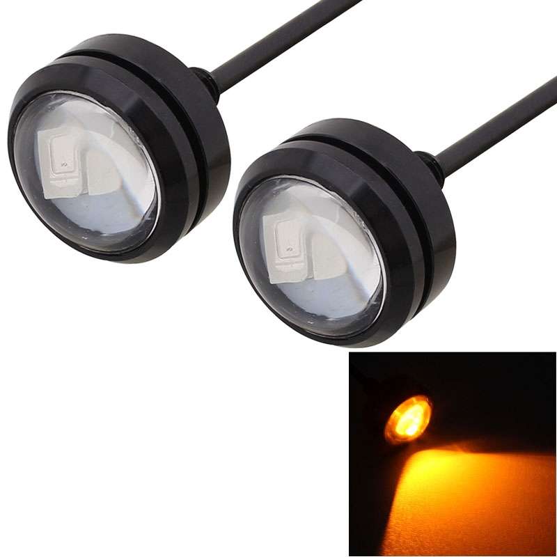2 PCS 22.5mm 1.5W 150LM Blue Light 3 LED SMD 5630 Spotlight Eagle Eye Light Daytime Running Light fo