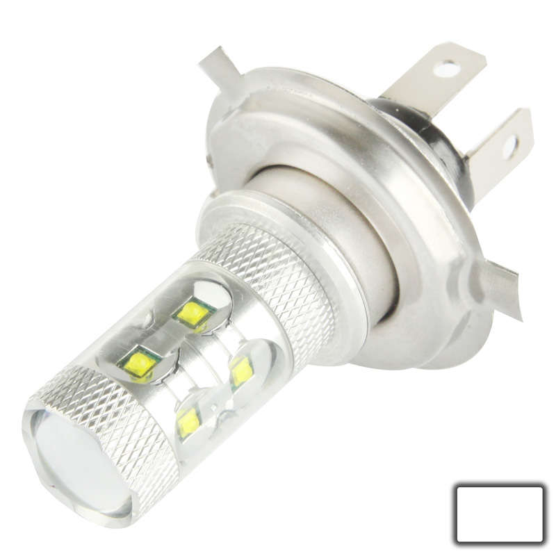 H4 60W White 12 LED Fog Light for Vehicles, DC 12-30V