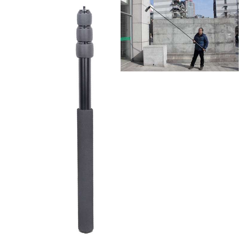 Aluminum Alloy Handheld Boom Pole Holder for SLR Camera / LED Light Microphone, Max Length: 173cm(Bl