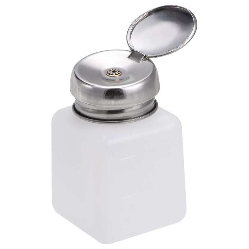 100ml Push Down Alcohol and Liquid Container Bottle(White)