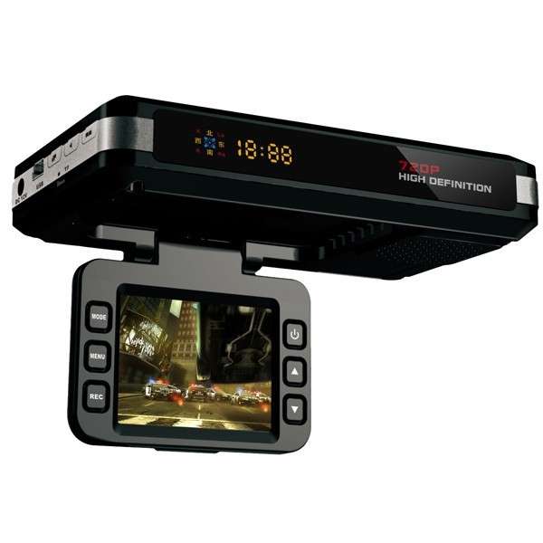 STR8500 HD 720P 30fps 2.0 inch LCD Radar Detector DVR with Laser + GPS Logger, 120 Degree View Angle