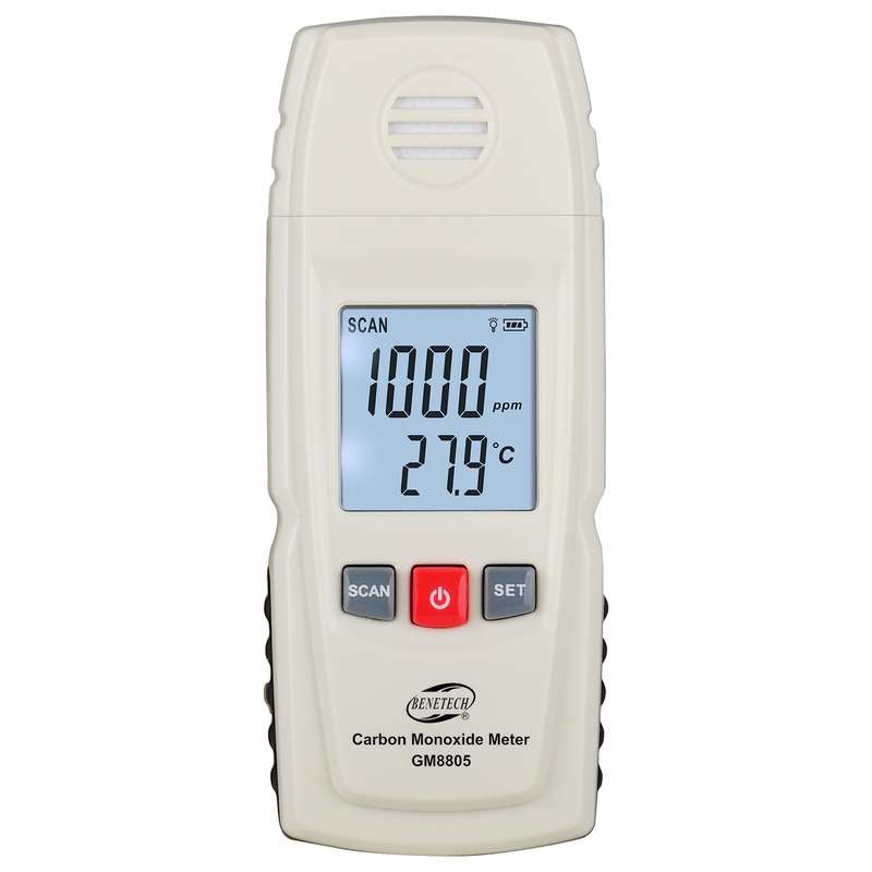 BENETECH GM8805 LCD Display Handheld Carbon Monoxide CO Monitor Detector Meter Tester, Measure Range