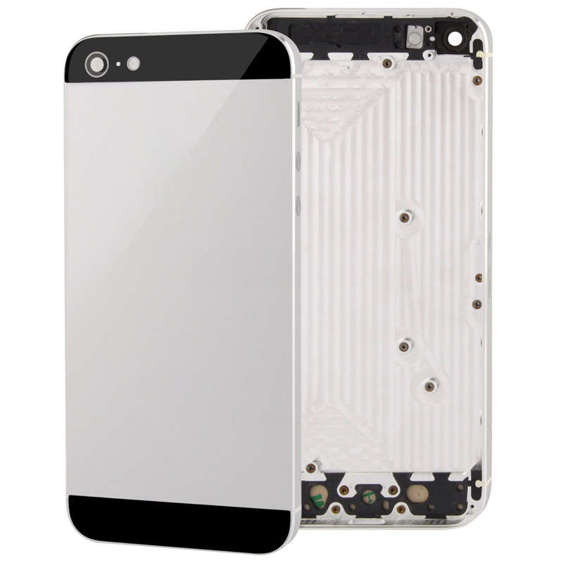 Full Housing Alloy Back Cover for iPhone 5(Silver)