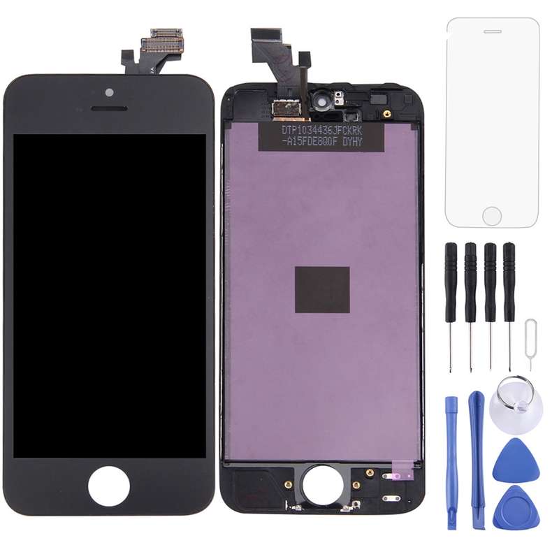 TFT LCD Screen with Frame for iPhone 5 (White)