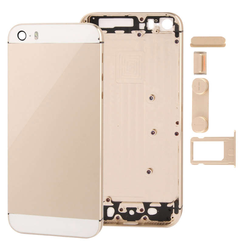 Full Housing Alloy Back Cover with Mute Button + Power Button + Volume Button + Nano SIM Card Tray