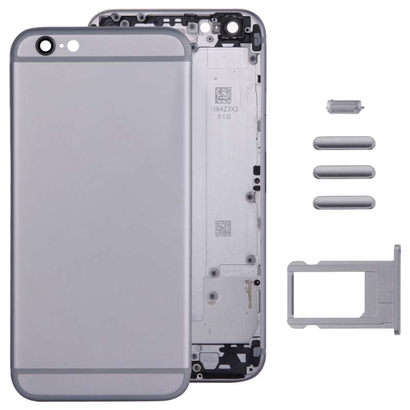 Full Assembly Housing Cover for iPhone 6, Including Back Cover & Card Tray & Volume Control Key & Po