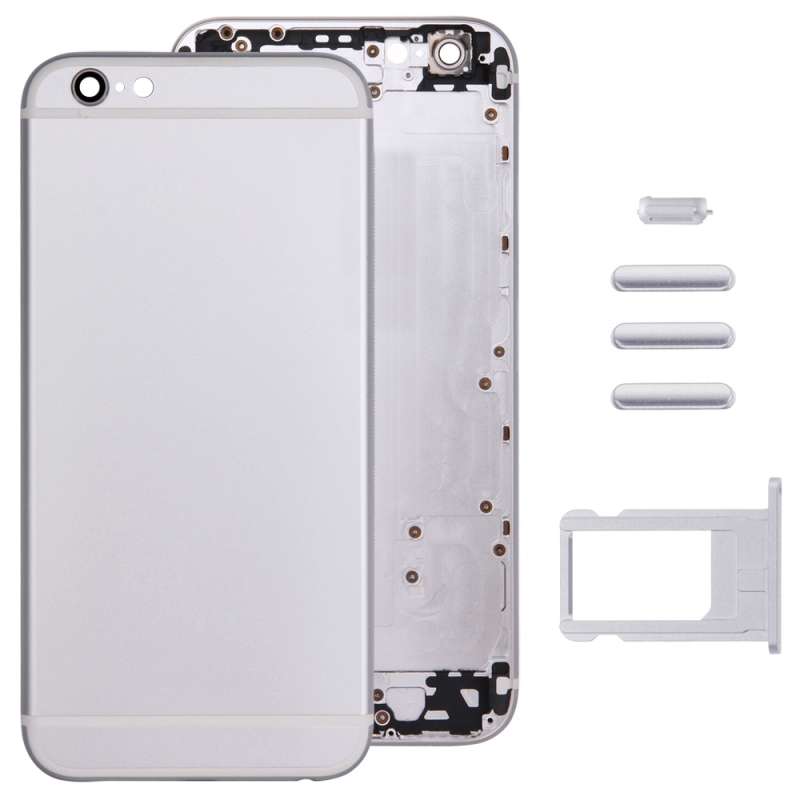 Full Assembly Housing Cover for iPhone 6, Including Back Cover & Card Tray & Volume Control Key & Po