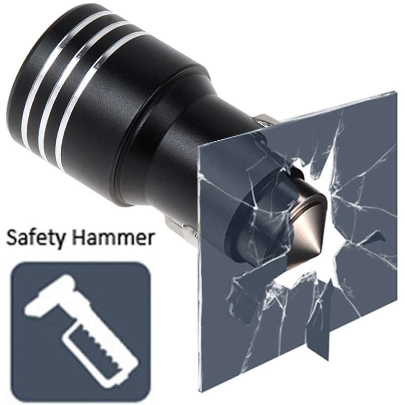 KX-C001 2 USB Ports 5V 4.2A Car Charger with Safety Hammer Function, For iPhone, iPad, Galaxy, Huaw
