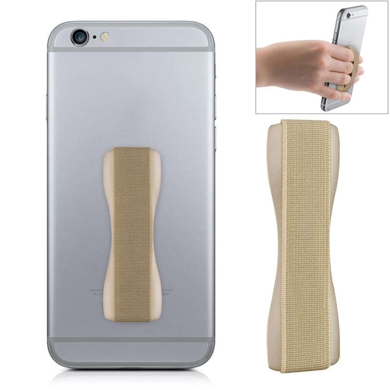 Finger Grip Phone Holder for iPhone, Galaxy, Sony, Lenovo, HTC, Huawei, and other Smartphones(Black)