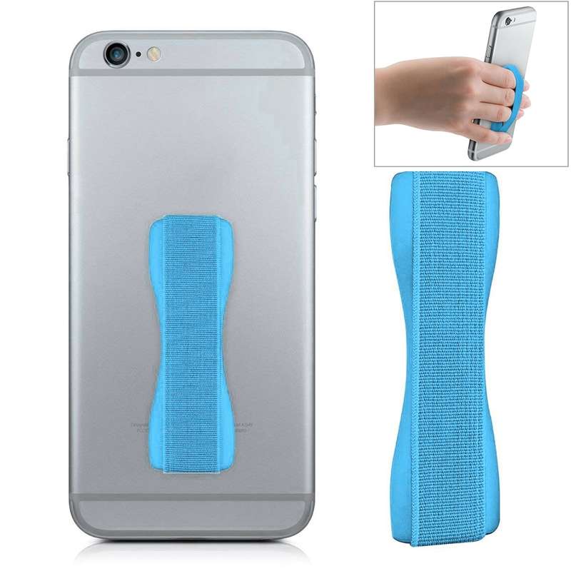 Finger Grip Phone Holder for iPhone, Galaxy, Sony, Lenovo, HTC, Huawei, and other Smartphones(Black)