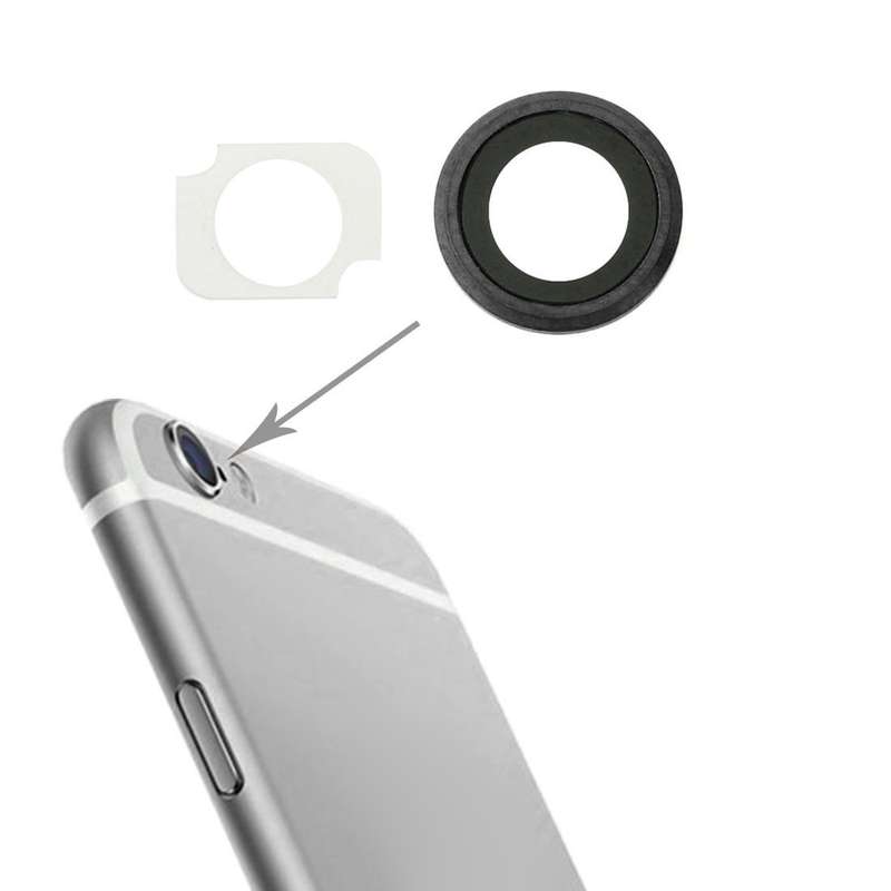 10 Pairs / Set Rear Camera Lens Ring + Flashlight Bracker for iPhone 6 Plus & 6s Plus(Silver)