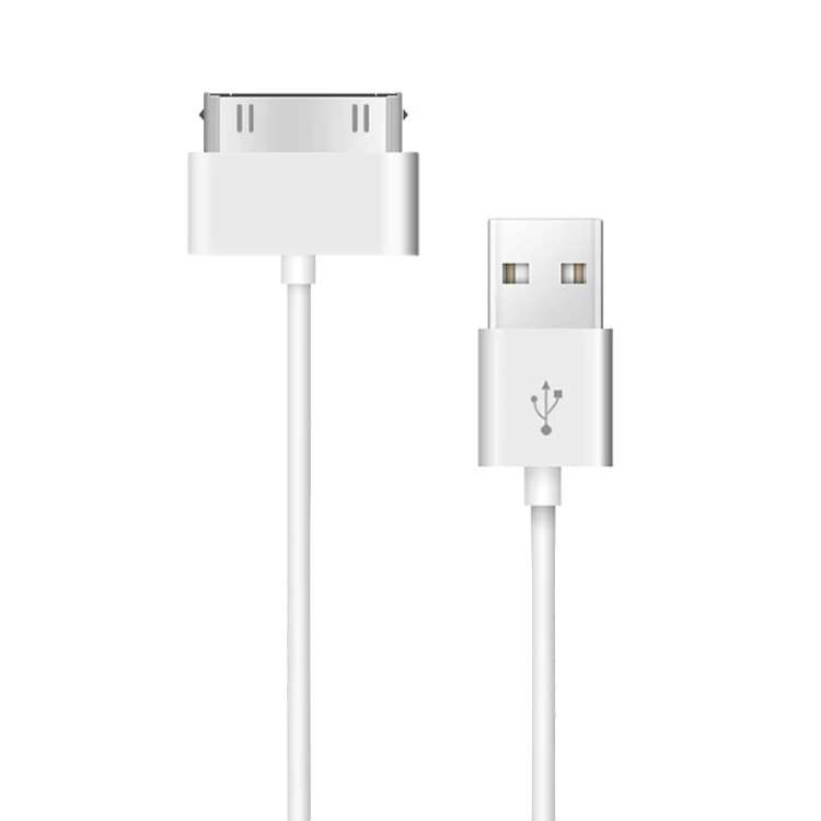 30 Pin Male to USB Male Charging & Data Sync Cable for iPad / 2 / 3, iPhone 4 & 4s, iPod Nano, iPod