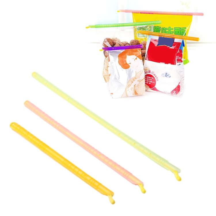 3 x Revolutionary Big Size Plastic Slide & Store Bag Sealer Keeping Fresh Bag Sealing Bar Rod Stick