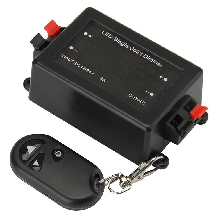 RF Wireless Controller / LED Single Color Dimmer, DC 12V(Black)